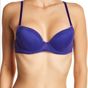 Sam Edelman purple balconette bra
